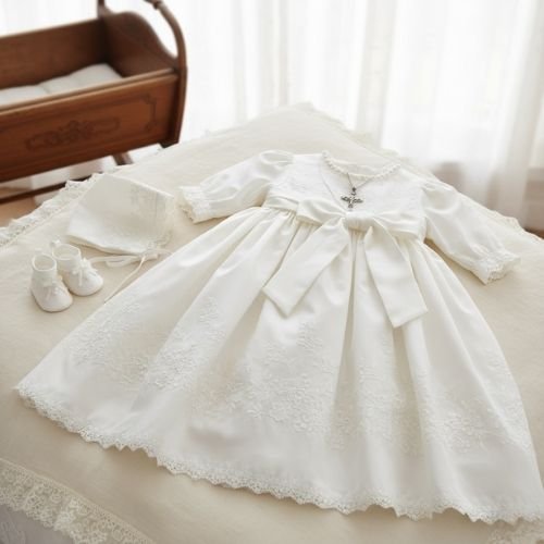 Vestido de Bautizo Hecho a Mano